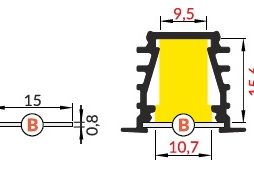 dimensioni profilo led deep