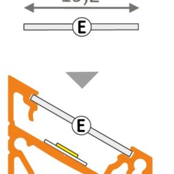 Misure profilo angolare alluminio per strisce led