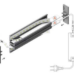 montaggio profilo led back