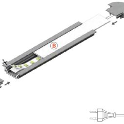 montaggio profilo led groove