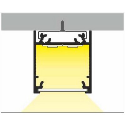 Profilo led a sospensione LINEA20 + Kit montaggio