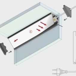 barra led angolare cabi20 montaggio