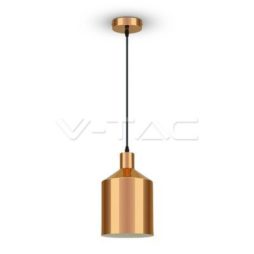 VT-8175-CO Lampadario LED a Cilindro in Metallo con Portalampada E27