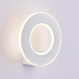 VT-710 Lampada LED da Muro Circolare 9W Colore Bianco