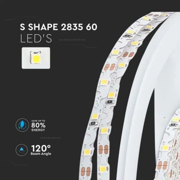 Striscia LED da 2430 lumens per metro, V-Tac SMD2835, 18 W/m, 238 led  metro, 24 V